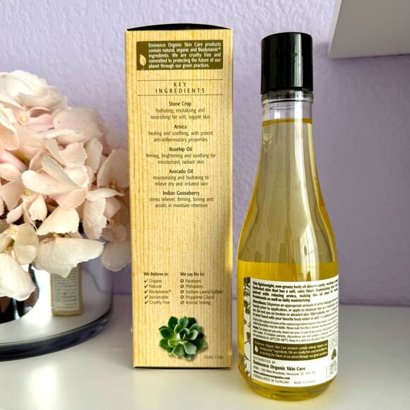 New! EMINENCE Organics Stone Crop Body Oil, 240ml/8.2oz - Picture 2 of 6